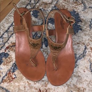 Lucky Brand Leather Wedges
